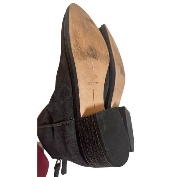 Dolce Vita Gray Suede Tucker Ankle Bootie Charcoal Zip Up Boho Western Sz. 7.5 - Picture 6 of 16